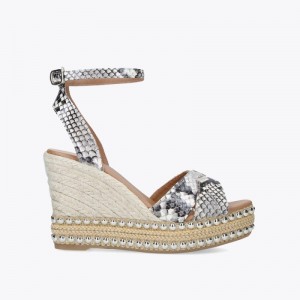 Kurt Geiger London Amelia Wedge Women's Sandals Beige | Malaysia ZS41-859