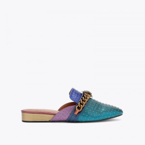Kurt Geiger London Chelsea Mule Women's Flat Shoes Multicolor | Malaysia AK69-610