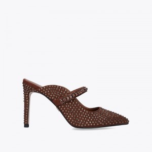 Kurt Geiger London Duke Drench Women's Heels Brown | Malaysia GI35-333