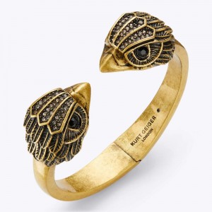 Kurt Geiger London Eagle Hingled Bangle Women's Jewelry Gold | Malaysia QM32-375