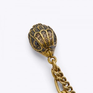 Kurt Geiger London Eagle Linear Earrings Women's Jewelry Gold | Malaysia IV64-197