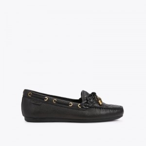 Kurt Geiger London Eagle Moccasin Women's Flat Shoes Black | Malaysia UV56-291