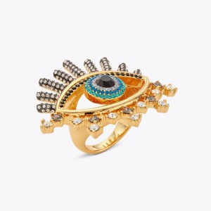 Kurt Geiger London Evil Eye Ring Women's Jewelry Metal | Malaysia XI89-323