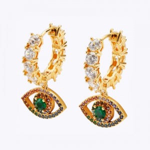 Kurt Geiger London Eye Huggie Earrings Women's Jewelry Multicolor | Malaysia DJ30-210
