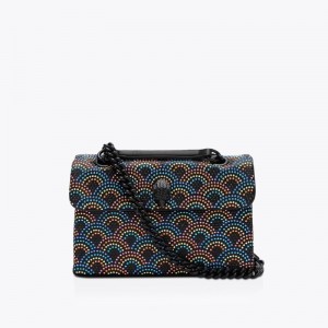 Kurt Geiger London Fabric Kensington Women's Shoulder Bags Black | Malaysia JB54-399