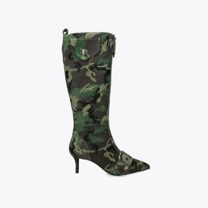 Kurt Geiger London Hackney Women's Knee-High Boots Green | Malaysia IN60-967