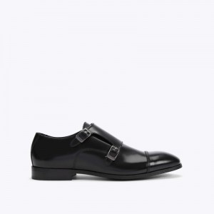 Kurt Geiger London Harry Monk Men's Dress Shoes Black | Malaysia KU03-895