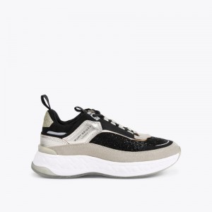 Kurt Geiger London Kensington Women's Trainers Black Grey | Malaysia RE89-393