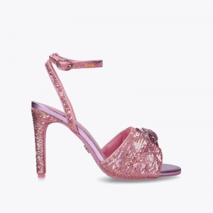 Kurt Geiger London Kensington Sandal Women's Heels Pink | Malaysia VD74-175