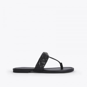 Kurt Geiger London Kensington Women's Flip Flops Black | Malaysia KM08-470