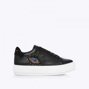 Kurt Geiger London Laney Eye Women's Trainers Black | Malaysia RO66-817