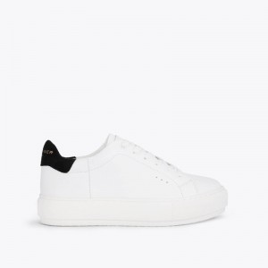 Kurt Geiger London Laney Women's Trainers White Black | Malaysia YF79-603