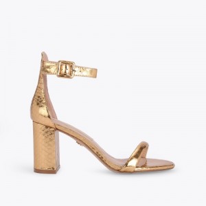 Kurt Geiger London Langley Women's Heels Gold | Malaysia ZY72-529