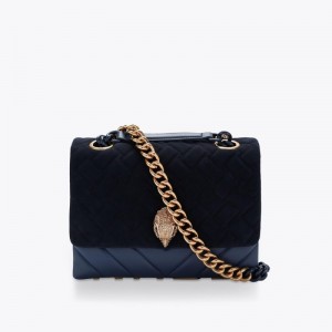 Kurt Geiger London Large Kurt Kensington Women's Crossbody Bags Dark Blue | Malaysia JS81-890