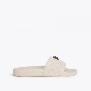 Kurt Geiger London Meena Eagle Women's Sandals Bone | Malaysia LS85-637