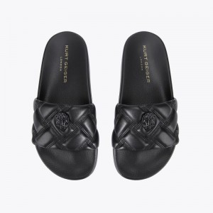 Kurt Geiger London Meena Eagle Women's Sandals Black | Malaysia QP71-998