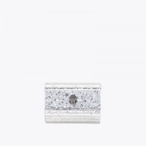 Kurt Geiger London Micro Party Clutch Women's Mini Bags Silver | Malaysia YP50-142