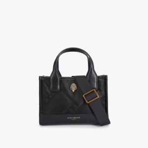 Kurt Geiger London Micro Recycled Tote Women's Mini Bags Black | Malaysia MA50-769