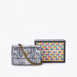 Kurt Geiger London Micro Shoreditch Women's Crossbody Bags Silver | Malaysia MH13-744