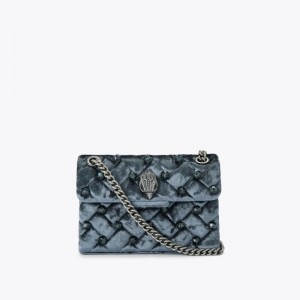 Kurt Geiger London Mini Crystal Kensington Women's Crossbody Bags Turquoise | Malaysia NE44-702