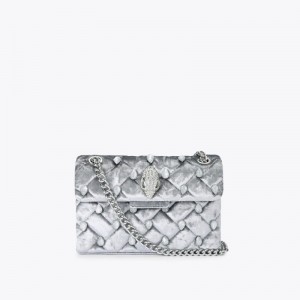 Kurt Geiger London Mini Crystal Kensington Women's Crossbody Bags Grey | Malaysia XJ56-374