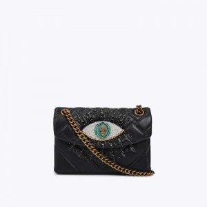 Kurt Geiger London Mini Eye Kensington Women's Crossbody Bags Black | Malaysia FP45-480