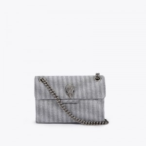 Kurt Geiger London Mini Fabric Kensington Women's Crossbody Bags Silver | Malaysia MY20-972