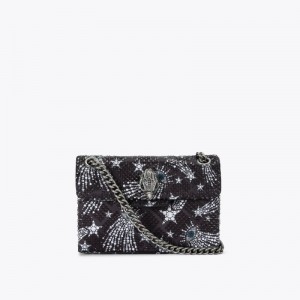 Kurt Geiger London Mini Fabric Kensington Women's Crossbody Bags Black | Malaysia OD44-749