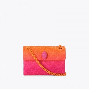 Kurt Geiger London Mini Fabric Kensington Women's Mini Bags Fushia | Malaysia TZ20-047