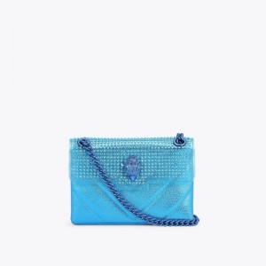 Kurt Geiger London Mini Kensington Women's Crossbody Bags Blue | Malaysia JD63-480