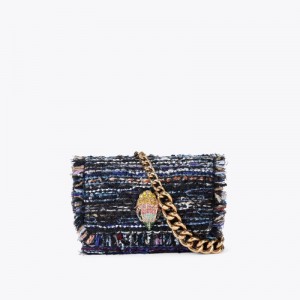 Kurt Geiger London Mini Kensington East West Women's Crossbody Bags Dark Blue | Malaysia CM69-959