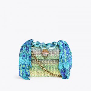 Kurt Geiger London Mw Kensington Women's Crossbody Bags Turquoise | Malaysia QZ70-344
