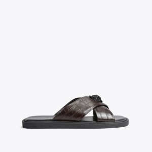 Kurt Geiger London Owen Men's Sandals Brown | Malaysia MT53-408