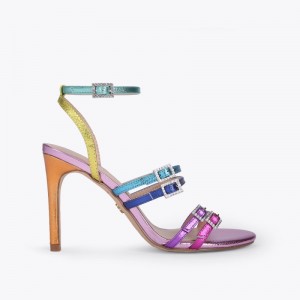 Kurt Geiger London Pierra Heel Women's Sandals Multicolor | Malaysia WW41-124