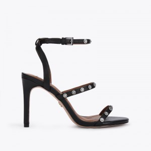 Kurt Geiger London Portia Sandal Women's Heels Black | Malaysia NF27-053