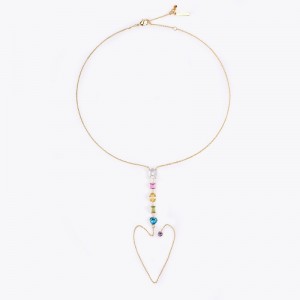 Kurt Geiger London Rainbow Mix Necklace Women's Jewelry Multicolor | Malaysia UU20-937