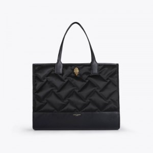 Kurt Geiger London Recycled Square Women's Shopper Bag Black | Malaysia LA19-958