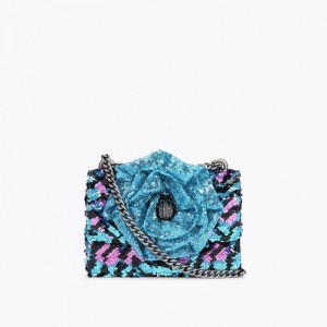 Kurt Geiger London Shoreditch Small Women's Crossbody Bags Turquoise | Malaysia HI25-969