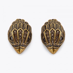 Kurt Geiger London Small Eagle Earrings Women's Jewelry Gold | Malaysia FG52-824