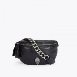 Kurt Geiger London Small Kensington Women's Belt Bags Black | Malaysia HO72-064