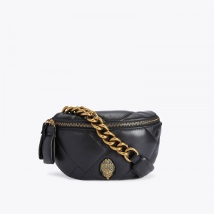 Kurt Geiger London Small Kensington Beltbag Women's Mini Bags Black | Malaysia AJ36-562