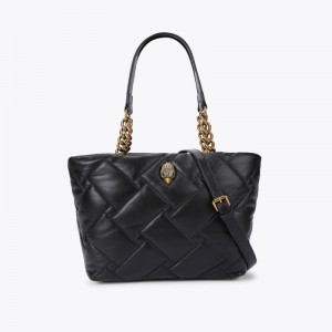 Kurt Geiger London Small Kensington Soft Shopper Women's Crossbody Bags Black | Malaysia TY26-897