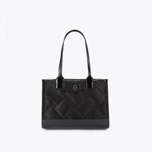 Kurt Geiger London Small Recycled Drench Shopper Women's Tote Bags Black | Malaysia RY64-178