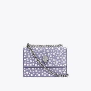 Kurt Geiger London Small Shoreditch Stud Bag Women's Crossbody Bags Lilac | Malaysia IH52-222