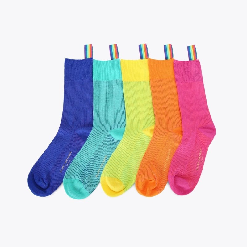 Kurt Geiger London 5pack Gift Women\'s Socks Multicolor | Malaysia PO51-006