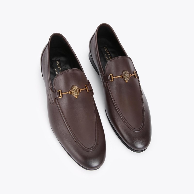 Kurt Geiger London Ali Men's Loafers Deep Brown | Malaysia ZG14-846