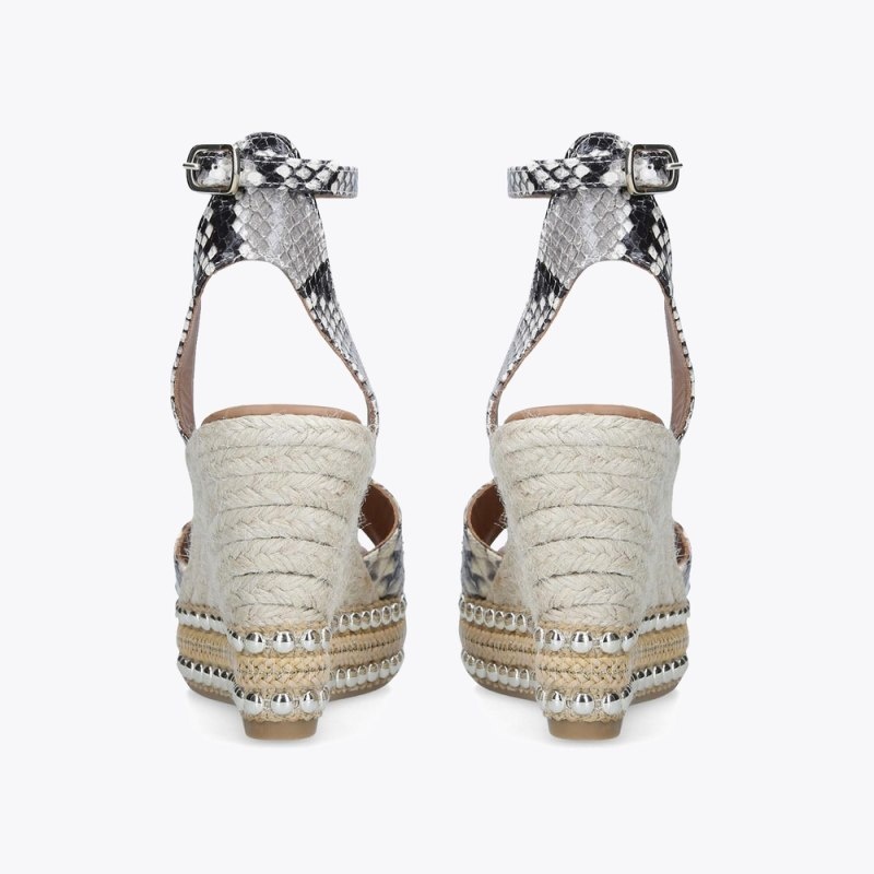 Kurt Geiger London Amelia Wedge Women's Sandals Beige | Malaysia ZS41-859