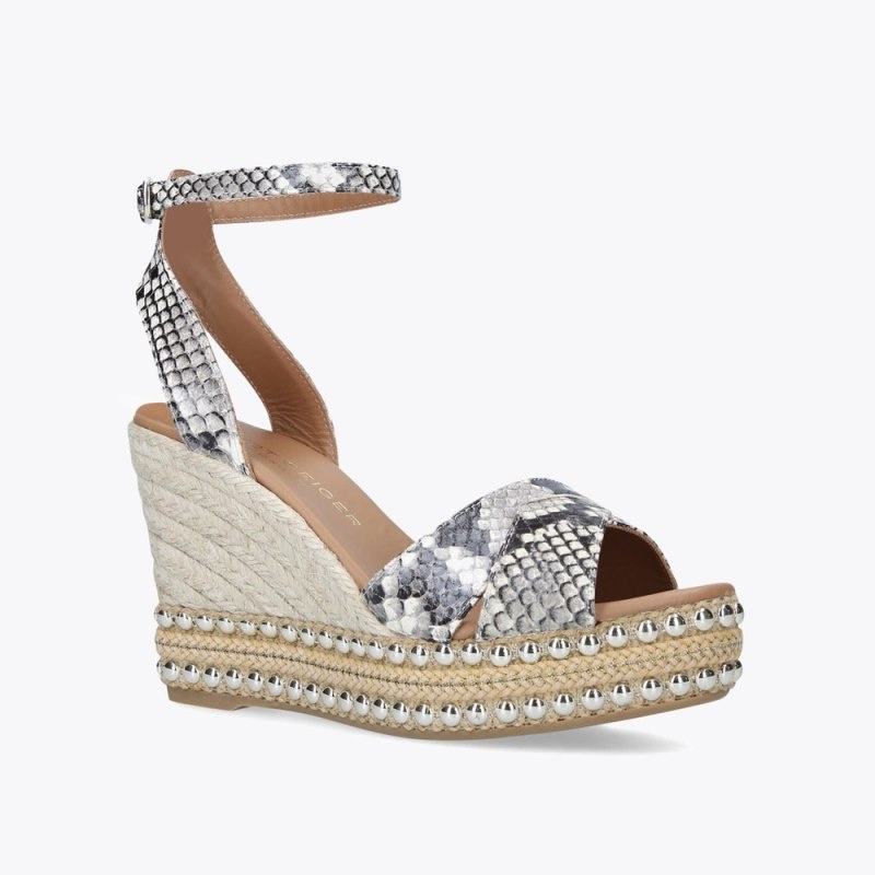 Kurt Geiger London Amelia Wedge Women's Sandals Beige | Malaysia ZS41-859