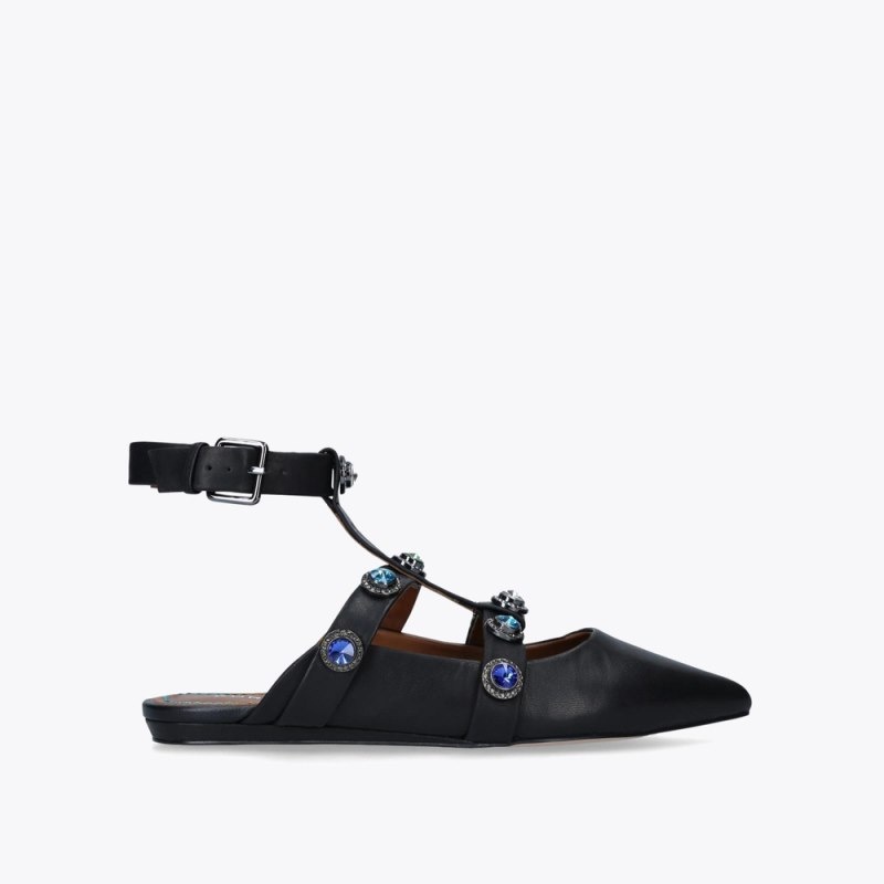 Kurt Geiger London Antonia Women\'s Flat Shoes Black | Malaysia WM65-914