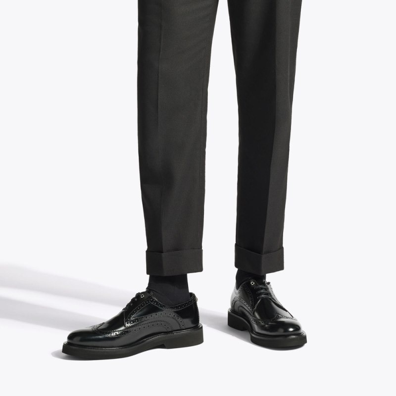 Kurt Geiger London Bank Brogue Men's Dress Shoes Black | Malaysia HZ85-755